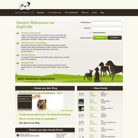 Die neue Community für Hundebesitzer Bild: Die neue Community für Hundebesitzer