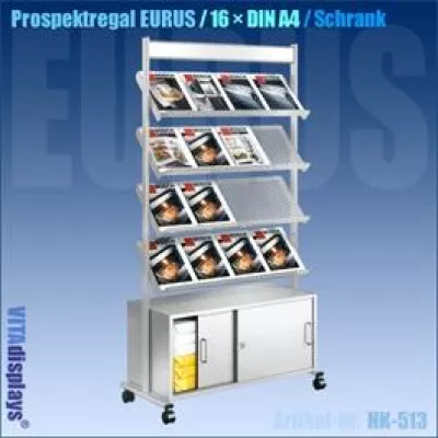 Bild: Hochwertige Prospektregale jetzt neu auf prospekthalter.com