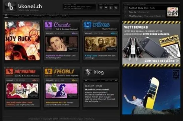 Bild: Schweizer Online-Magazin bkanal.ch im neuen Kleid
