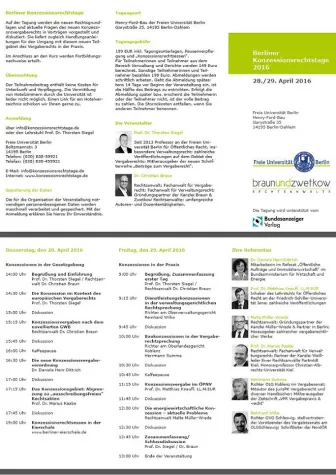 Bild: Berliner Konzessionsrechtstage am 28./29. April 2016