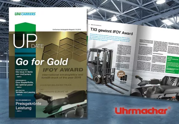 Bild: „Update“, die 2. Ausgabe des UniCarriers-Kundemagazins ist da!