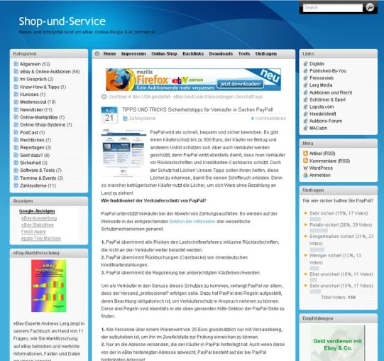 Shop-und-Service gibt Sicherheitstipps in Sachen PayPal für Verkäufer Bild: Shop-und-Service gibt Sicherheitstipps in Sachen PayPal für Verkäufer