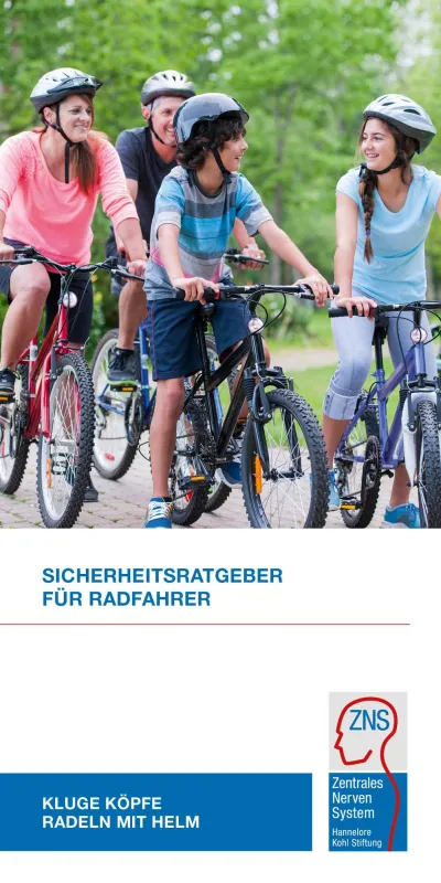 Titelbild des ZNS-Sicheitsratgeber für Radfahrer