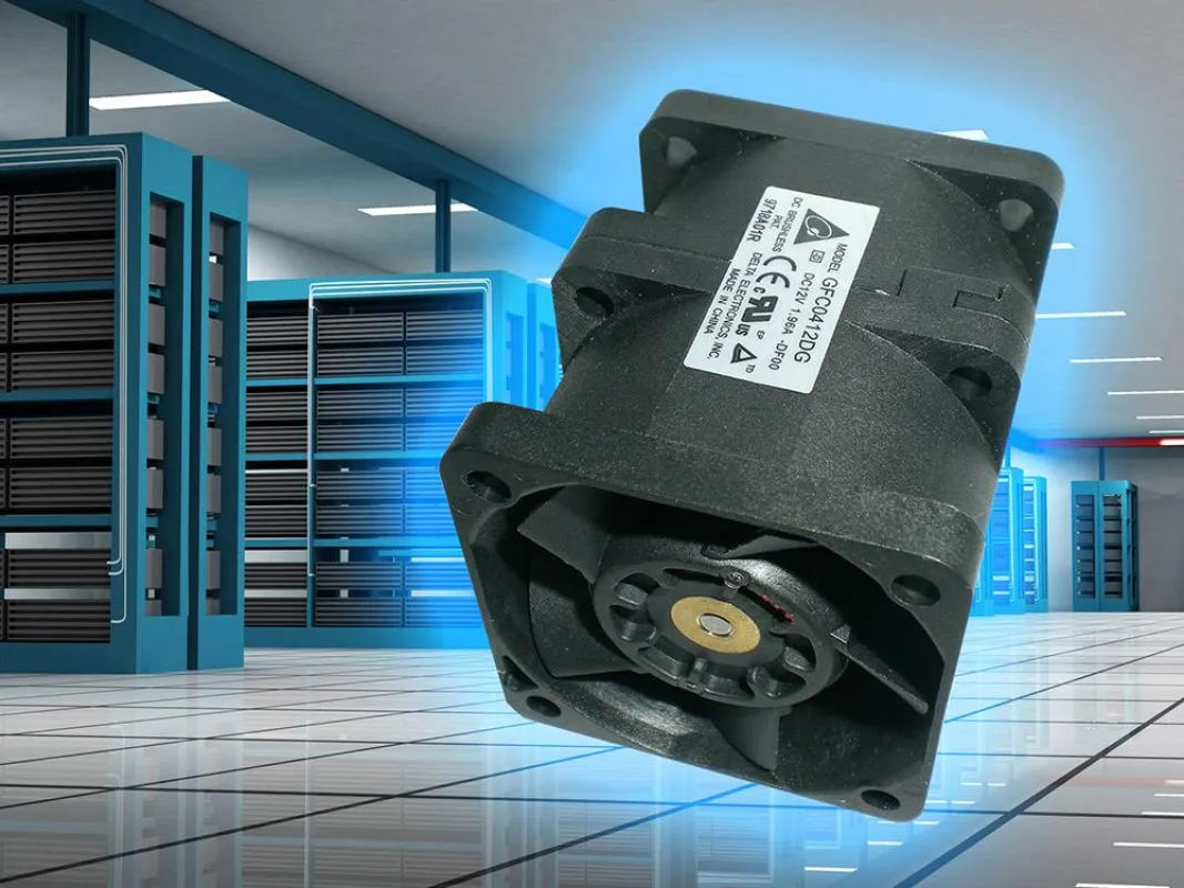 Vibrationsarme Delta-Lüfter sorgen für frischen Wind in Server-Racks und schonen die Festplatten.