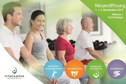 Fitnessstudio fit&funny in Stuttgart wird zu VITACAMPUS – Physiotherapie und Fitness Bild: Fitnessstudio fit&funny in Stuttgart wird zu VITACAMPUS – Physiotherapie und Fitness
