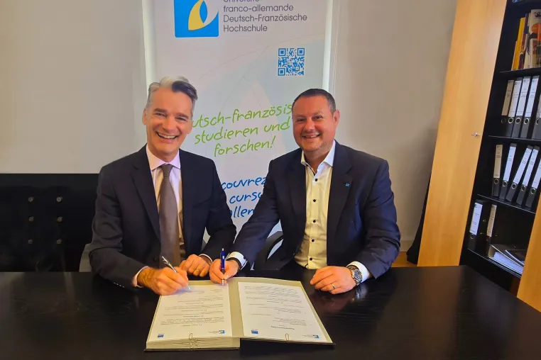 Exzellente Technologie im Fokus: eine neue Kooperation der Deutsch-Französischen Hochschule mit JENOPTIK Bild: Exzellente Technologie im Fokus: eine neue Kooperation der Deutsch-Französischen Hochschule mit JENOPTIK