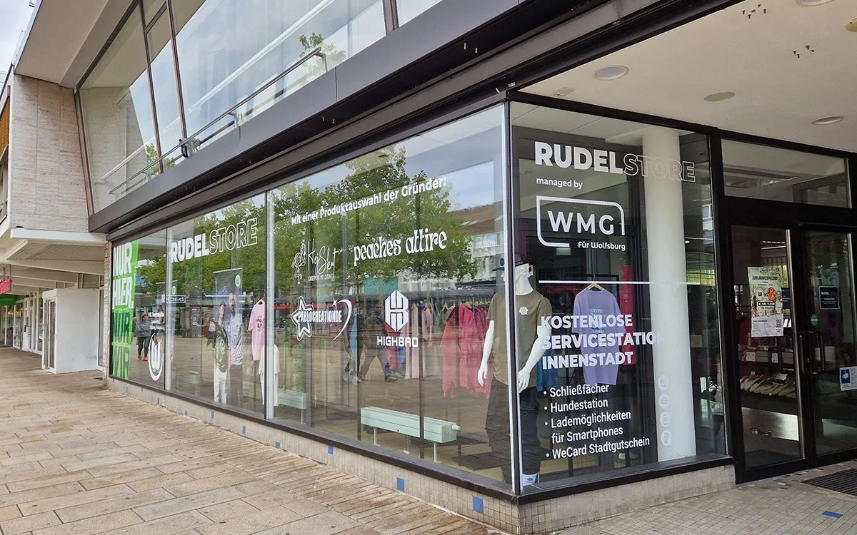 Rudelstore in der Wolfsburger Innenstadt (© WMG Wolfsburg)