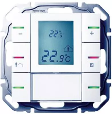 Bild: Mit 3-fach Tastsensor - der neue tebis-KNX-Raumtemperaturregler WYT620 von Hager