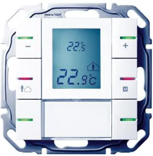 Bild: Mit 3-fach Tastsensor - der neue tebis-KNX-Raumtemperaturregler WYT620 von Hager