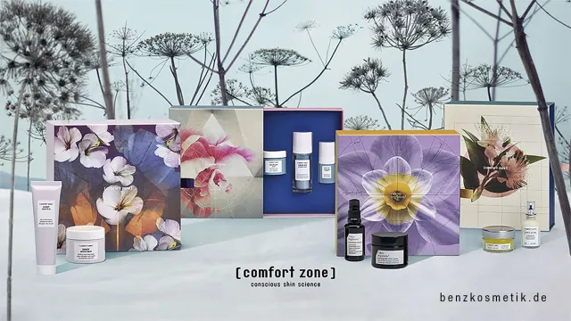 Bild: Benzkosmetik - neu im Sortiment, die attraktiven Geschenkboxen der Marke [ comfort zone ] 