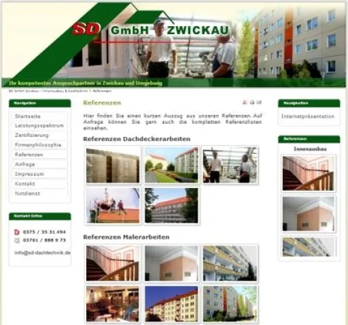 Bild: Relaunch der Website innenausbau-zwickau.de