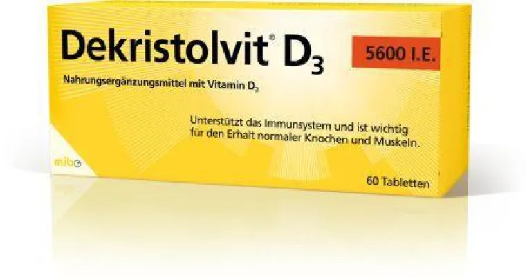Bild: Vitamin D3 Präparat Dekristolvit in zwei zusätzlichen Dosierungen