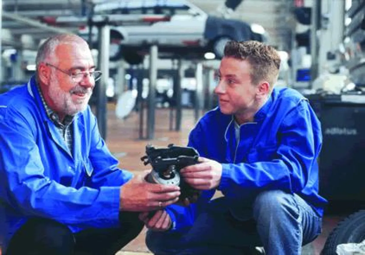 Die Philosophie von ue45: Allt und jung arbeiten harmonisch und effektiv zusammen.