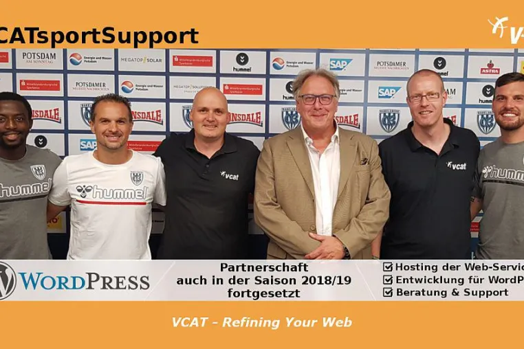 Bild: VCAT verlängert Engagement beim SV Babelsberg 03