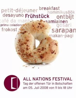 Bild: 21 Botschaften laden ein - ALL NATIONS FESTIVAL - aktualisiertes Programm für den 5. Juli 2008 - 11- 18 Uhr
