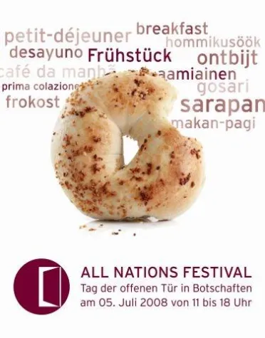 Bild: 21 Botschaften laden ein - ALL NATIONS FESTIVAL - aktualisiertes Programm für den 5. Juli 2008 - 11- 18 Uhr