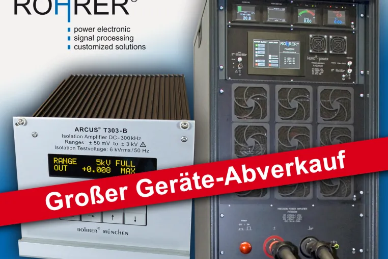 Bild: Lagerräumung & Abverkauf von hochwertigen Mess- & Leistungsverstärkern sowie weiteren Messtechnik-Geräten