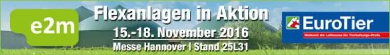 Bild: Flexanlagen in Aktion auf der EuroTier 2016