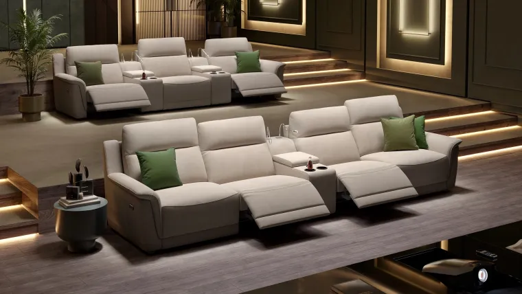 Bild: Kinofeeling der Extraklasse: Wie sieht das perfekte Hometheater Sofa aus? 