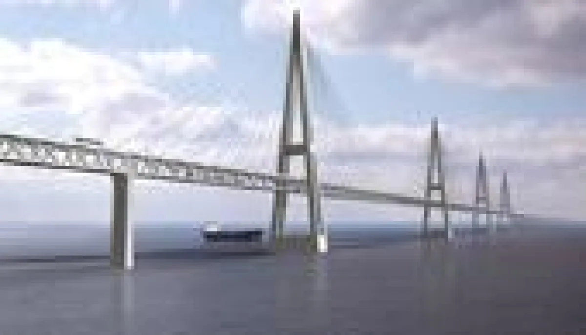 So könnte sie aussehen, die Fehmarnbelt-Brücke.