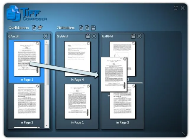 Bild: TIFF Dateien mit dem TIFF Composer perfekt bearbeiten.