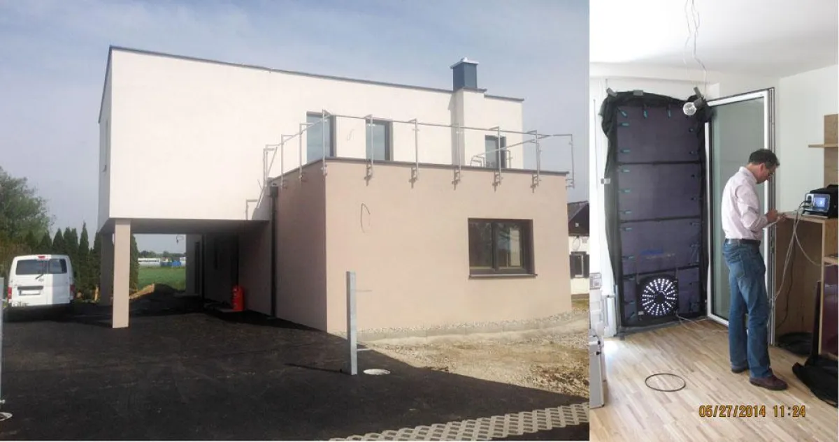 Luftdichtigkeitsprüfung als Garantie für geringen Wärmeverlust