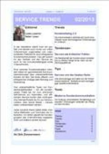 Bild: „Kundeninteraktion im Service“ – Aktuelle Ausgabe des Newsletter SERVICE TRENDS jetzt erhältlich
