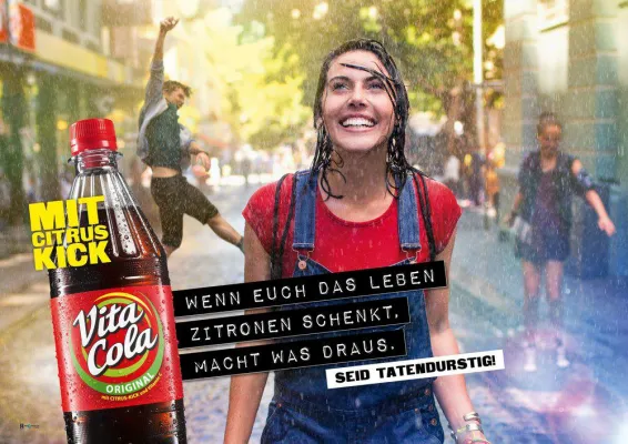 Bild: Neue Kampagne, neuer Claim: VITA COLA verbreitet Lebensfreude und Tatendurst