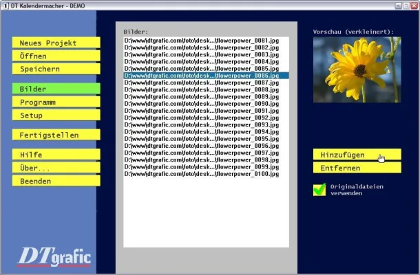 Bild: DTgrafic präsentiert den Kalendermacher: Desktopkalender und Bildschirmschoner ganz einfach generieren