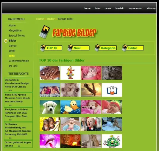Handy-Klar geht neuen Weg mit jugendfreier Download-Seite für Handys Bild: Handy-Klar geht neuen Weg mit jugendfreier Download-Seite für Handys