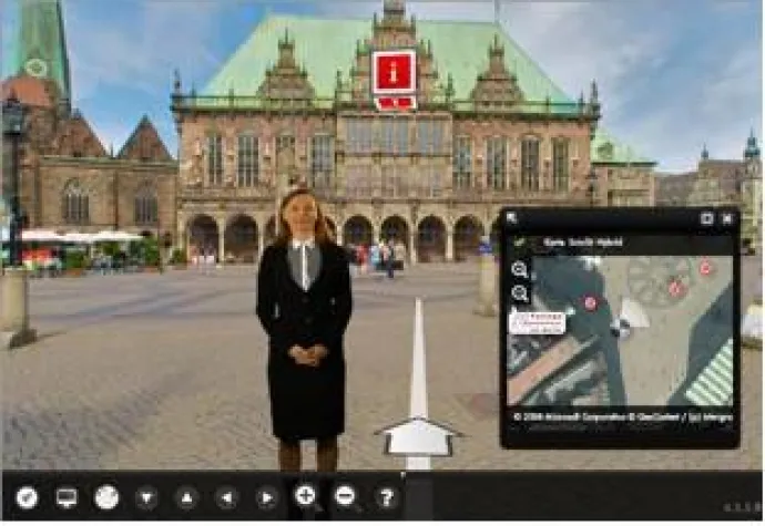 Bild: Virtuelle Stadtführung durch Bremen