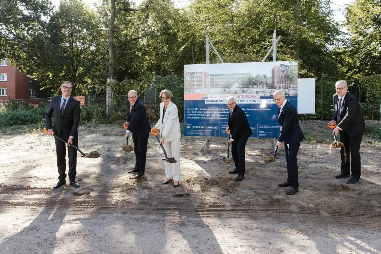 Spatenstich für Deutsch-Französisches Gymnasium Hamburg – Hitzler Ingenieure ist Projektsteuerer Bild: Spatenstich für Deutsch-Französisches Gymnasium Hamburg – Hitzler Ingenieure ist Projektsteuerer