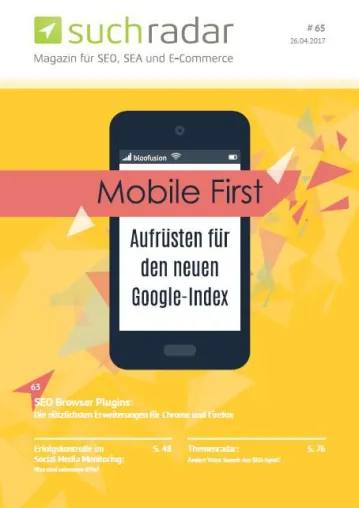 Bild: Mobile First: Das Magazin suchradar gibt Unternehmen Tipps für den neuen Google-Index