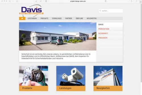 DAVIS präsentiert sich auf neuer Homepage Bild: DAVIS präsentiert sich auf neuer Homepage