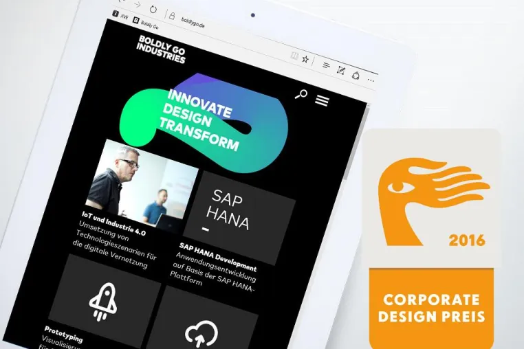 Bild: Das Boldly Go Industries Corporate Design gewinnt renommierten Design Preis