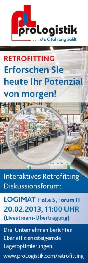 Effizienzsteigerung im Lager durch Retrofitting-Maßnahmen