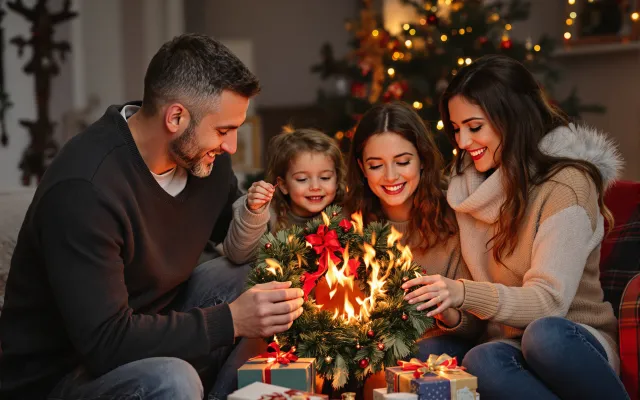 Bild: Gefahren zu Weihnachten - Vorsicht vor Wohnungsbränden durch grobe Fahrlässigkeit