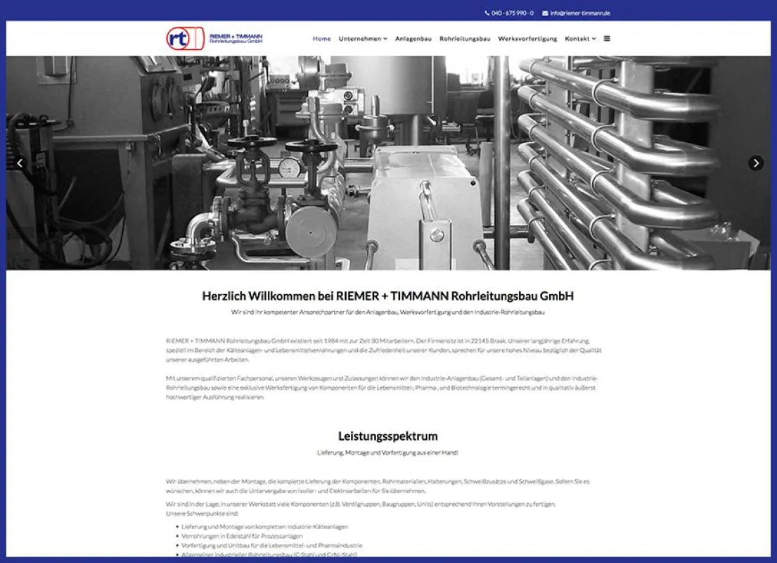 Neue Webseite Riemer+Timmann Foto:©Leonard Koerner, LL - Werbeagentur - Hamburg