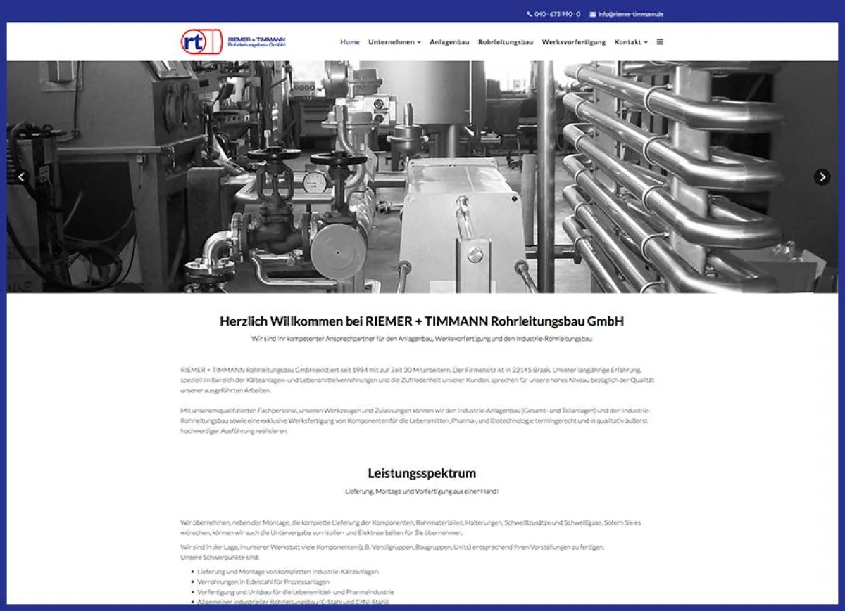 Neue Webseite Riemer+Timmann Foto:©Leonard Koerner, LL - Werbeagentur - Hamburg