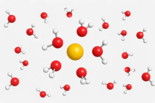Die Struktur des Wassers: Entropie entscheidet, ob Ionen haften Bild: Die Struktur des Wassers: Entropie entscheidet, ob Ionen haften