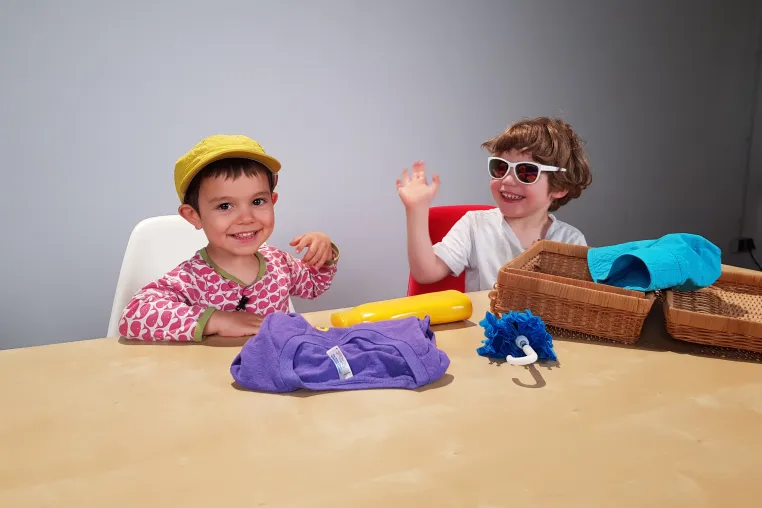 Bild: Kinder spielerisch für Sonnenschutz begeistern