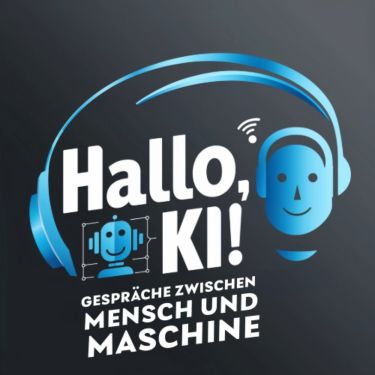 Das Logo von ‚Hallo, KI!‘ – entworfen von der künstlichen Intelligenz Leonardo AI und ausgewählt von