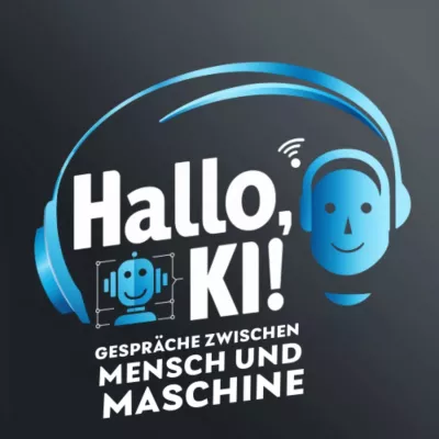 Hallo, KI!“ – Der Podcast, in dem die KI alles macht und der Mensch nur noch zuhört Bild: Hallo, KI!“ – Der Podcast, in dem die KI alles macht und der Mensch nur noch zuhört