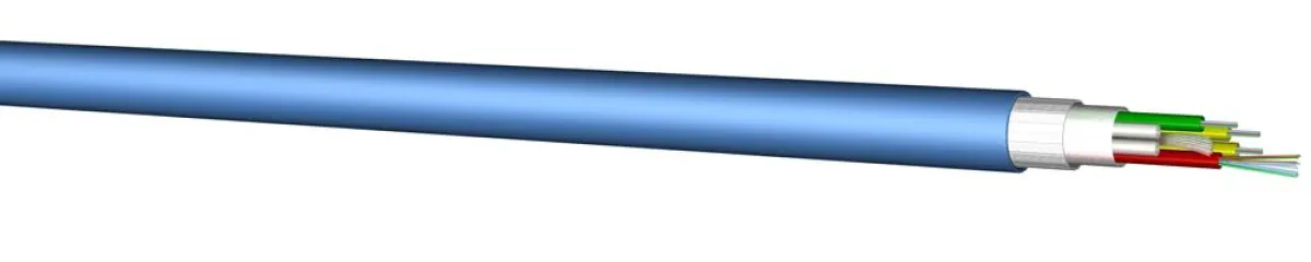 Flexibel: Drakas 10-40 GBit-Glasfaserkabel eignet sich ideal für Innen- und Außenverkabelungen mit verseilten Bündeladern für Teilnehmeranschlussleitungen, die viele Fasern benötigen ? Quelle: Draka C