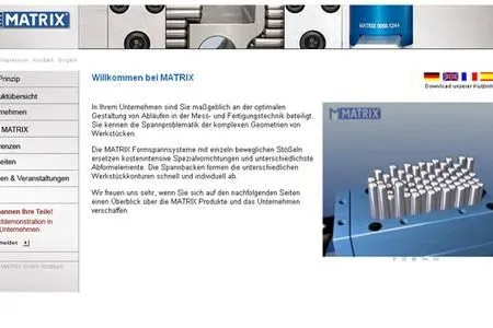 Bild: Matrix-innovation.com - passgenaue Webseite für hidden champion in der Industrie-Produktionstechnik