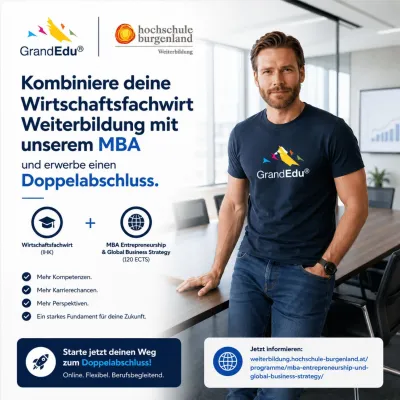 Bild: Doppelabschluss: Wirtschaftsfachwirt und MBA Entrepreneurship & Global Business Strategy kombinieren