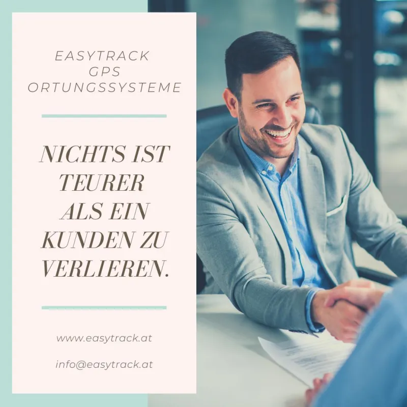 Die richtigen Schritte und die richtigen Entscheidungen sorgen für Kontinuität. Easytrack GPS Ortung