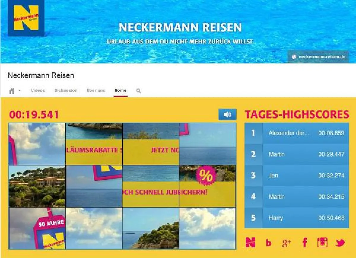 Das Neckermann-Reisen Video-Puzzle