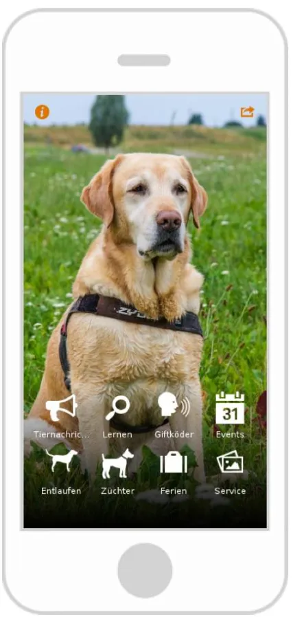 Appmal Hund kostenlos im Apple Store und Google Play Store verfügbar