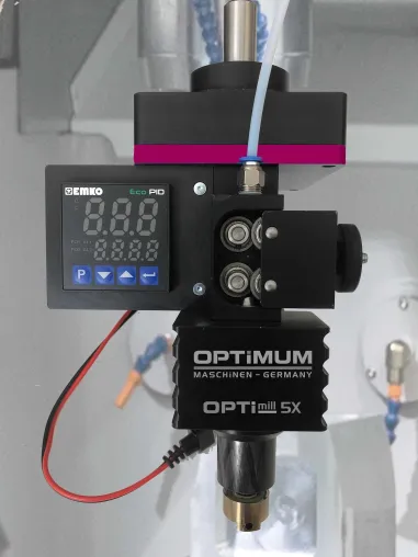 Bild: 3D-Druck auf 5 Achsen: OPTIMUM führt neuen Druckkopf Optimill 5X ein